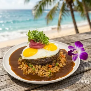 Signature 50/50 Loco Moco at ShoreFyre Waikiki