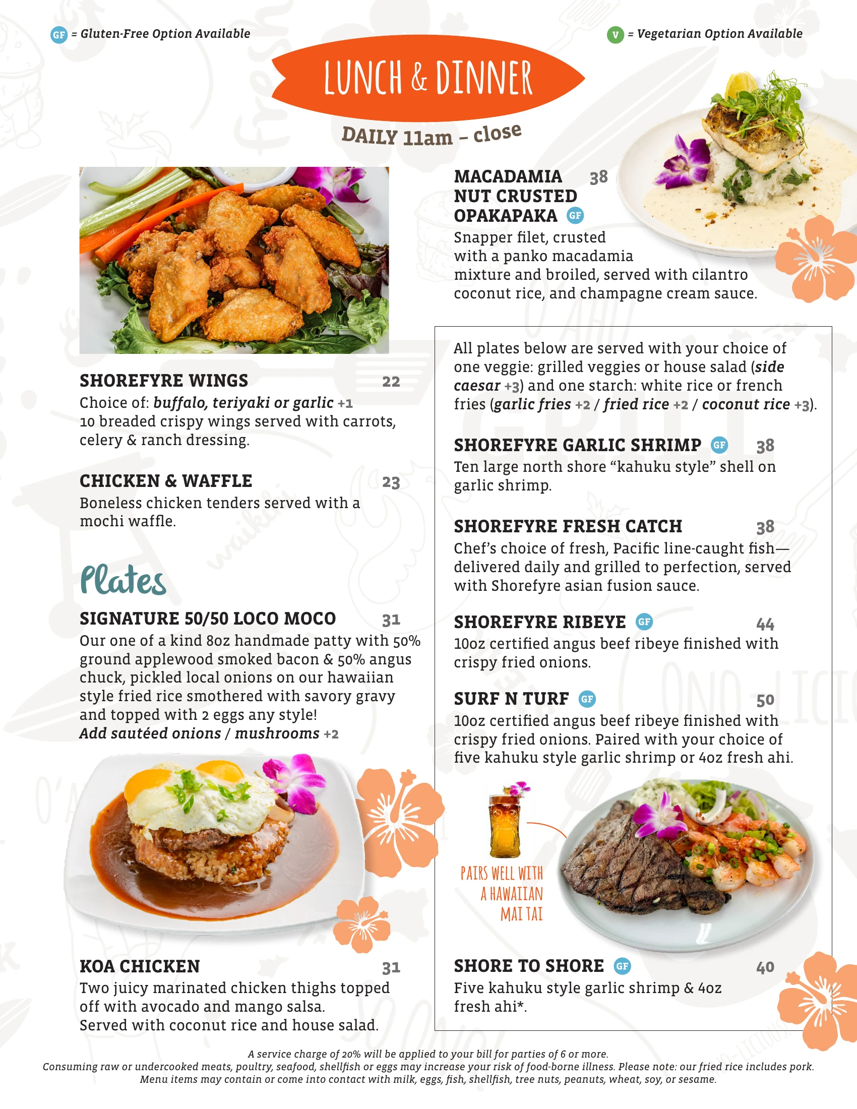 ShoreFyre IMP Menu Page 6