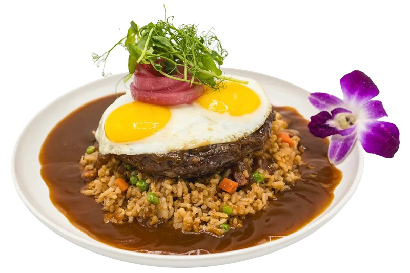 Signature 50/50 loco moco at ShoreFyre Waikiki