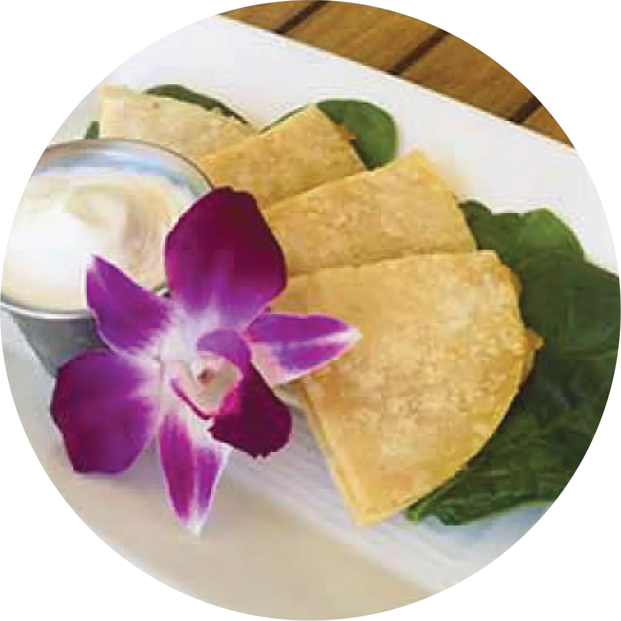 Kids cheese quesadilla at ShoreFyre Waikiki