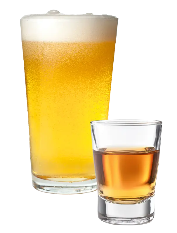 Beer and shot late night at ShoreFyre Waikiki